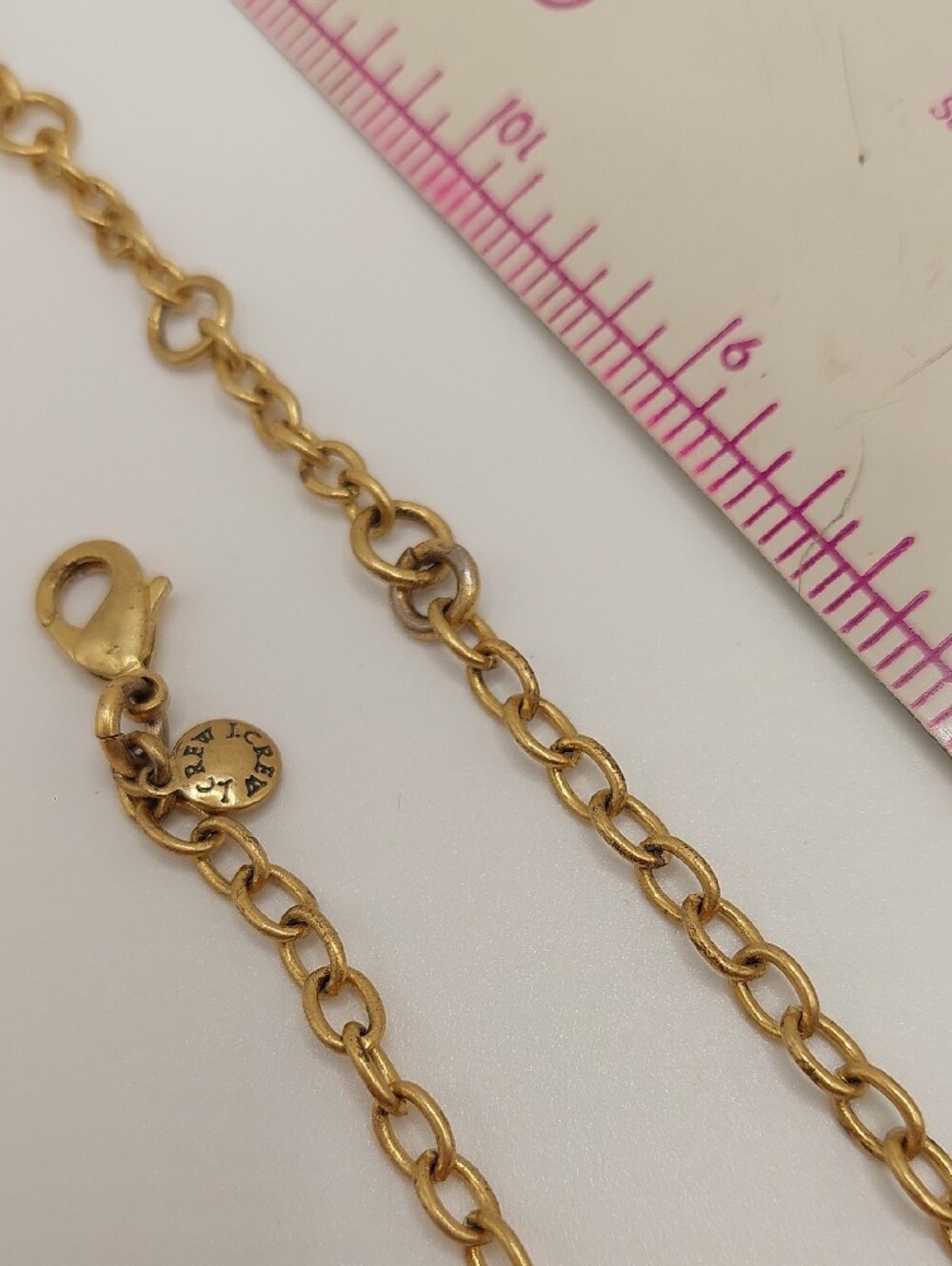 J. CREW Gold Tone AB RHINESTONE Statement Choker Necklace - Matte Goldtone EUC - Picture 8 of 9
